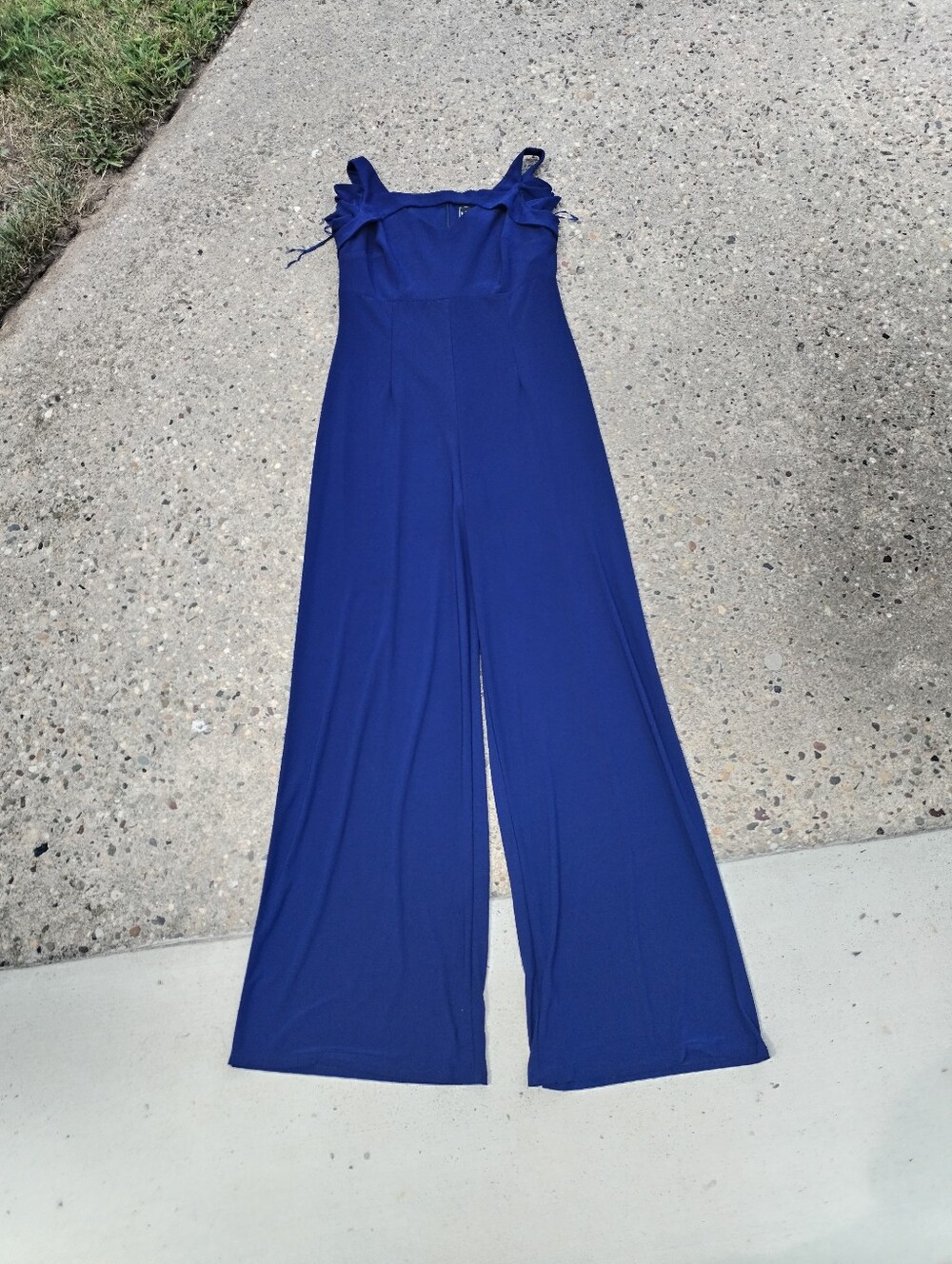 NW Nightway Women's Nevy Wide Leg Party Jumpsuit Like New Size 8